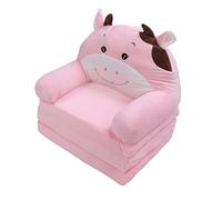 Pssopp Sofá Plegable para Niños, sofá Plegable de Felpa Suave para Niños con Funda Extraíble con Cremallera, Reposabrazos Anchos y Silla Cama Convertible, para Leer, Relajarse, Jugar y Dormir (3