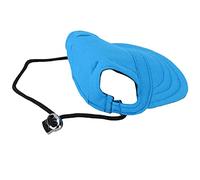 Pssopp Sombrero Ajustable para el Sol para Mascotas con ala Ancha y Orificios para Las Orejas para Aventuras Al Aire Libre con su (L)
