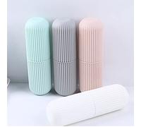 Pssopp Soporte de Cepillo de Dientes Viaje Portátil, Diseño sin Deslizamiento, Cubierta a Prueba Polvo, Diseño Práctico, Caja Cepillo Dientes Ecológico con Cordón para Hogar, Campamento, Viaje (#11)