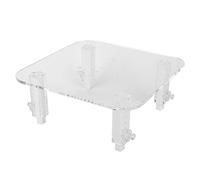 Pssopp Soporte de Espumadera de Proteínas, Accesorio de Elevación Ajustable Acrílico con Reducción de Ruido para Separador de Proteínas de Acuario (Soporte para Espumadera de Huevos pequeño)