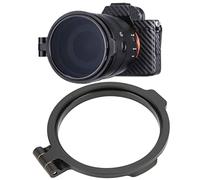 Pssopp Soporte de Filtro de Lente de Interruptor Rápido, Resistente y Duradero, de Varios Tamaños, Práctico Soporte Adaptador de Lente de Aleación de Aluminio, Compatible con Zoom Prime (Lava)