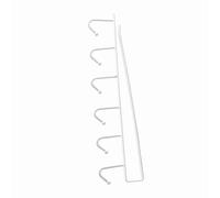 Pssopp Soporte de Gancho, Almacenamiento de Utensilios de Cocina, Organizador de Guardarropa, Estante de Almacenamiento para Tazas, Cucharas, Estante, Gancho, Armario, para Colgar (WHITE)