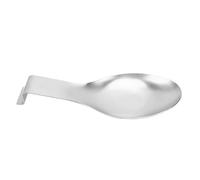 Pssopp Soporte para Cucharón de Cuchara Soporte para Cucharón de Cuchara de Acero Inoxidable, Diseño Moderno para Multifuncional a Prueba de Calor para Utensilios de Cocina para Servir Cocinar Cena