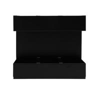 Pssopp Soporte para Pajitas, Organizador de Pajitas de Hierro con 3 Compartimentos, Drenaje Inferior y Soporte Adhesivo, de Almacenamiento para Palillos para Puerta de Gabinete, Mostrador,