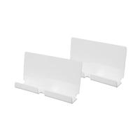 Pssopp Soporte para Suministros de Almacenamiento, Soporte de Pared Acrílico para Teléfono Celular con Orificio para Lector de Teléfono Inteligente, de Pared para Tableta de 2 Piezas (White)