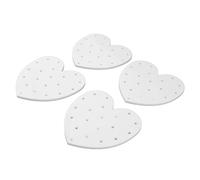 Pssopp Soporte para Tartas, Soporte Acrílico para Exhibición de Tartas, 4 Piezas con 20 Agujeros, Blanco de 4,7 Pulgadas, Exhibición Estable para Bodas, Cumpleaños, Baby Showers, Fiestas de Navidad