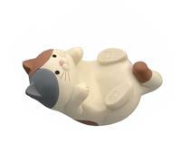 Pssopp Soporte para Teléfono con Adorno de Escritorio de Gato, Soporte de Exhibición para Gafas, para Bolígrafo para Decoración del Hogar y la Oficina (Gato Tricolor)