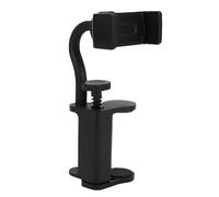 Pssopp Soporte para Teléfono de Guitarra, Soporte para Teléfono Inteligente con Abrazadera Ajustable para Ukeleles de Guitarras Acústicas Eléctricas de 6-10,5 Cm, Brazo Flexible para un ángulo de