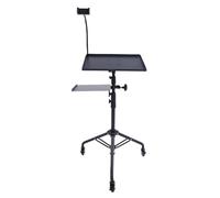 Pssopp Soporte para Trípode para, Soporte para Computadora Portátil de Aleación de Aluminio de Altura Ajustable con Ruedas Giratorias y para Teléfono, de Piso Rodante de 28 a 51,2 Pulgadas para