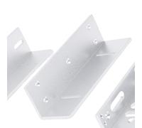 Pssopp Soporte Z y L, Soporte de Cerradura Electromagnética de Aleación de Aluminio, Fuerza de Sujeción de 280 Kg para Sistemas de Control de Acceso de una Sola Puerta