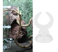 Pssopp Soportes para Tubos de Línea Aérea para Acuarios Paquete de 4 Clips de Ventosa de Plástico Diseño de Hoja Abrazadera de Tubo Ajustable para Tubos de 15 a 24 Mm para Tanques de Peces de Agua