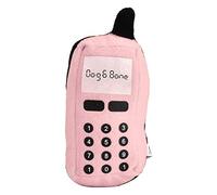 Pssopp Squeaky Felpa Juguete del teléfono Celular Perro Chew Toy Pet Chew Squeaker Juguetes Divertido teléfono móvil Forma Juguete Interactivo para Perro Gato(Rosa)