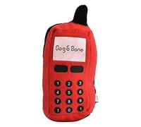 Pssopp Squeaky Felpa Juguete del teléfono Celular Perro Chew Toy Pet Chew Squeaker Juguetes Divertido teléfono móvil Forma Juguete Interactivo para Perro Gato(Rojo)