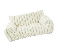 Pssopp Suministros para Gatos Cómodo sofá Suave y Cálido con Respaldo para Gatos Pequeños, Perros, sofá Cama para Perros, Cama Lavable para (S 60 * 45 * 20cm)