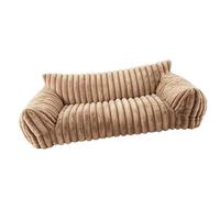 Pssopp Suministros para Gatos Cómodo sofá Suave y Cálido con Respaldo para Gatos Pequeños, Perros, sofá Cama para Perros, Cama Lavable para (M 75 * 50 * 20cm)