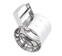 Pssopp Tamiz para Hornear de Acero Inoxidable, Tamiz de Harina con Manivela de Malla, para Hornear de Acero Inoxidable, Mini Colador Fino para Ingredientes en Polvo, Herramientas de Cocina Nan