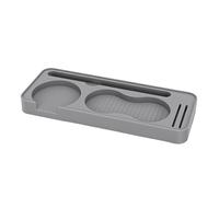 Pssopp Tapete para Apisonar café, Tapete para Estación de café Expreso para Portafiltro, Distribuidor de Manipulación, para Apisonar, para de Silicona para Mostrador de Hogar Nan (GREY)