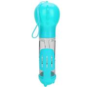 Pssopp Taza de Agua para Mascotas de 300ml, Botella de Agua Portátil para Perros con Cierre de Botón de una Mano, Diseño a Prueba de Fugas para Alimentación de Viaje, Suministros para (Blue)