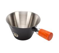 Pssopp Taza de las Tazas de Café/de las Tazas de café, Taza Medidora del Expreso de Medición del Expreso de la Manija 100ml de la Nuez (BLACK)
