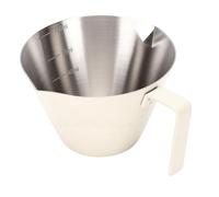 Pssopp Taza Medidora para Espresso, Vaso Medidor de café 110 Ml, Acero Inoxidable 304, for Preparación de Espresso (WHITE)