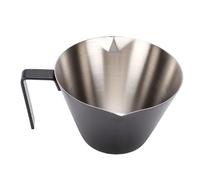 Pssopp Taza Medidora para Espresso, Vaso Medidor de café 110 Ml, Acero Inoxidable 304, for Preparación de Espresso (BLACK)