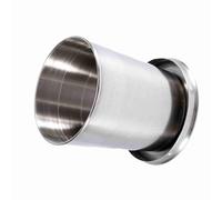 Pssopp Taza Plegable de Acero Inoxidable, Taza de Viaje Plegable, Retráctil con Hebilla de Llavero para Acampar, Senderismo, Actividades Al Aire Libre (L)