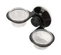 Pssopp Tazas de Comida y Agua para Reptiles Crested Gecko Feeding Ledge Multiusos Reptile Food Water Feeding Bowl para Lizard Leopard Gecko y Otras Mascotas Pequeñas (Cuenco Doble)