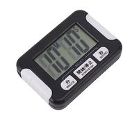 Pssopp Temporizador de Cocina Digital Multifuncional y Portátil con Cuenta Regresiva y Gran Pantalla LCD. Fácil de Usar para Cocinar, Estudiar, Trabajar Hacer Ejercicio. (Black)