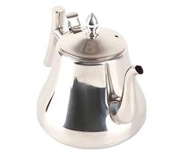 Pssopp Tetera de Acero Inoxidable con Infusor de té para Uso en Estufas 1,2 L 1,8 L 2,0 Acabado Pulido Espejo Fondo de Recolección de Energía Hierve Agua Rápidamente (.2L)