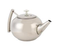 Pssopp Tetera de Acero Inoxidable, Construcción de Acero Inoxidable de Primera Calidad, Diseño Elegante, Tetera a Prueba de Fugas con Tapa Integrada para Amantes del té (1.0L/1000ml)