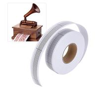 Pssopp Tiras de Papel en Blanco de 15/30 Notas, Tira de Papel de Caja de Música con Manivela Manual de 50 M para Componer Amantes de la Música de Bricolaje (15 nota)