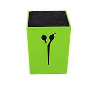 Pssopp Titular de Tijera, para Salón y Familia, Moda y Practicante, Fácil de Limpiar, Mantenga las Tijeras Estables, con Miles de Cerdas Largas, Diseño Antideslizante (GREEN)