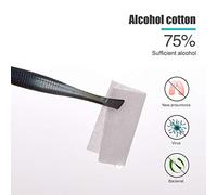 Pssopp Toallitas con Alcohol Care Touch, Envueltas Individualmente, 100 Almohadillas de Preparación con Alcohol para Limpieza de la Piel y Botiquines de Primeros Auxilios (WHITE)