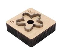 Pssopp Troquel de Corte de Cuero con Forma de Bola de Flores, Troquel de Corte de Metal, Cortador de Artesanía en Cuero, Molde de Perforación con Madera Maciza y Acero Al Carbono para (45mm)