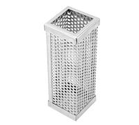 Pssopp Tubo Ahumador para Barbacoa Cuadrado de Acero Inoxidable 304, Diseño Duradero, Fácil Llenado, Versátil para Parrillas Eléctricas de Carbón y Gas