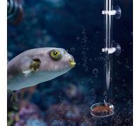 Tubo alimentador y Placa para camarones Pescado Acrílico Transparente Acuario Pescado Cristal Camarones Alimentador Tanque de Peces Tubo de alimentación(32cm)