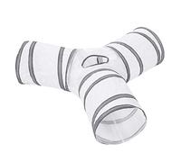 Pssopp Túnel para Gatos, Juguete Plegable de Tres Vías para Juegos de Gatos para de Interior y Mascotas Pequeñas, Nailon Resistente, Proporciona Diversión y Ejercicio sin Fin para Gatitos Conejos