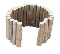 Pssopp Valla de Madera para Hámster, Puente y Túnel, Juguete Masticable de Madera Natural Flexible para Animales Pequeños con Alambre Metálico Interior para Hámsteres, (50cm Conjunto estándar)
