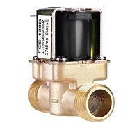 Pssopp Válvula de Agua Solenoide Eléctrica de Latón de 1/2 CA 220 V, Diseño Duradero, sin Consumo de Energía, Control de Flujo Constante para Riego y Plomería