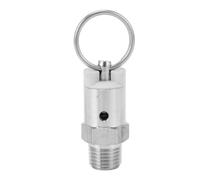 Pssopp Válvula de Alivio de Presión de Acero Inoxidable 1/4 Pulgadas NPT, Válvula de Liberación de Seguridad de Barril para Microcervecería Casera y Sistemas de Cerveza de Barril
