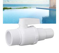 Pssopp Válvula de Bola de 2 Vías, Material de PVC, Control de Flujo de Agua Flexible para Piscina, Pieza de Repuesto Compatible con SP0729