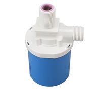 Pssopp Válvula de Flotador Automática, Válvula de Control de Nivel de Agua de Plástico, a Prueba de Fugas, Diseño Compacto para Tanques de Agua y Acuarios (Entrada superior integrada G3/4)