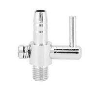 Pssopp Válvula de Palanca de Control de Flujo de Aire de Acuario de 5 Piezas Válvulas roscadas de una Cabeza de Acero Inoxidable Accesorios de válvula de Control de Bomba de oxígeno