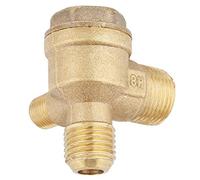 Pssopp Válvula de Retención de Compresor de Aire de Latón de 90 Grados con Rosca Macho, Pieza de Repuesto Duradera de Alta Resistencia para Tanque de Presión de Aire y Bomba de Pistón de Compresor