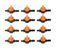 Pssopp Válvula de Riego por Goteo de 50 Piezas, Material PP, Mini Válvula de Fácil Instalación para Riego de Jardines, Césped y Vegetales, Conexión de Manguera de 4/7 Mm