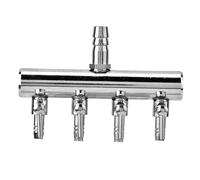 Pssopp Válvula Divisora de Aire para Acuario, Válvula de Control de Aire de Acero Inoxidable de 8 Mm a 4 Mm, Ajustable de 2 Vías, 4 Vías, 6 para Bomba de Aireación de Peceras y Uso en Acuicultura