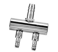 Pssopp Válvula Divisora de Aire para Acuario, Válvula de Control de Aire de Acero Inoxidable de 8 Mm a 4 Mm, Ajustable de 2 Vías, 4 Vías, 6 para Bomba de Aireación de Peceras y Uso en Acuicultura