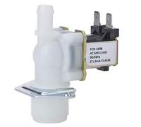 Pssopp Válvula Solenoide de 3,4 Pulgadas Válvula de Entrada de Agua de Plástico de 220 V CA Normalmente Cerrada 0,02 a 0,8 MPa 185 F para Lavadora Riego de Acuario Control de Agua en el Hogar