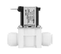 Pssopp Válvula Solenoide Eléctrica DC 12V, Válvula de Agua de Bobina de Cobre para Purificador de Agua, Compatible con Tubería de PE de 3/8 de Pulgada