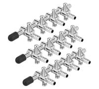 Pssopp Válvulas de Control de Flujo de Aire, Palancas de 4 Vías, 3 Piezas 4 Mm, for Sistemas de Aire (Acero Inoxidable 3PCS)